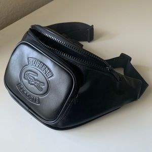 Supreme LACOSTE Waist Bag Black